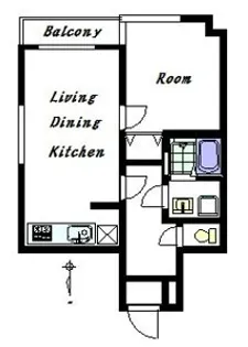 クロノス高尾South【2階】の間取り