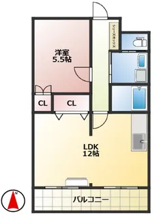 ハーヴェストI【3階】の間取り