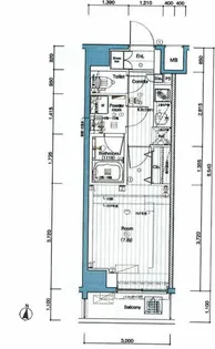THE PREMIUM CUBE G 潮見【6階】の間取り