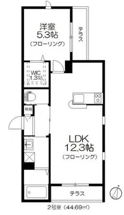 パレスINARI【1階】の間取り