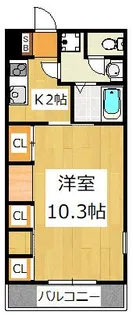 リブリ・エム・クレスト【1階】の間取り