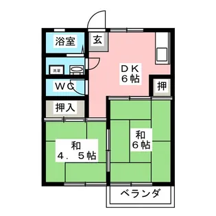 メゾン竜神【2階】の間取り