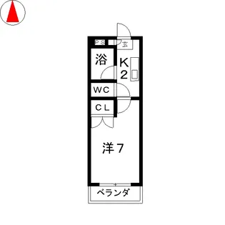 エクセレンス浄水【1階】の間取り
