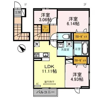 アリビオ【2階】の間取り