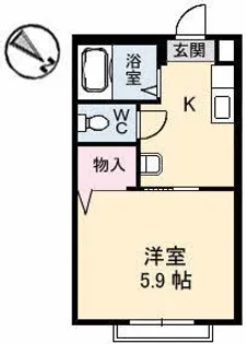 ベルメゾン【1階】の間取り