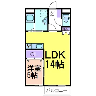 NARABUハイツIII【1階】の間取り