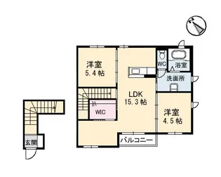 シャーメゾン津之郷【2階】の間取り