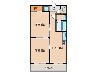 ダイバーシティ神戸長田B棟【4階】の間取り