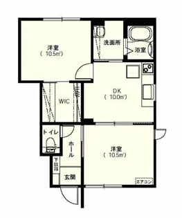 オーキッドB【1階】の間取り