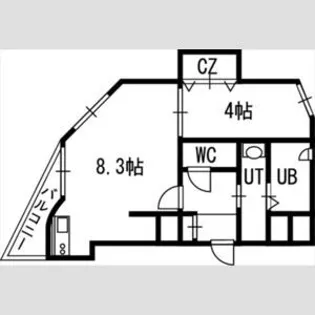 クラッセ知事公館前【5階】の間取り