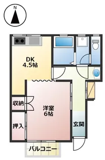 オレンジハイツさだとみ【1階】の間取り