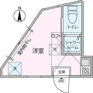 Sera.U高田馬場【2階】の間取り