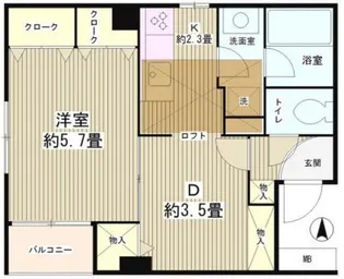 四ツ谷HOUSE【3階】の間取り