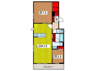 ソレイユ浦和III【2階】の間取り