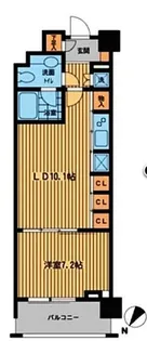 プライムアーバン日本橋横山町【8階】の間取り