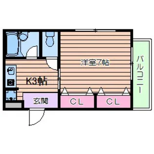コート千里山西III【2階】の間取り