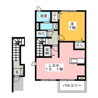 フェリーチェ(FELICE)【2階】の間取り