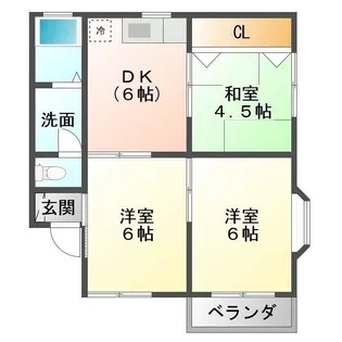 サニーヒル堂崎【1階】の間取り