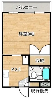 ユニヴSS【3階】の間取り