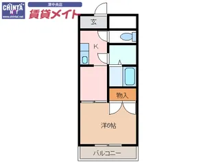 ロイヤル江戸橋【1階】の間取り