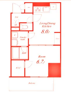 ラフィシア関内【9階】の間取り