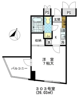 カザルススクエア【3階】の間取り