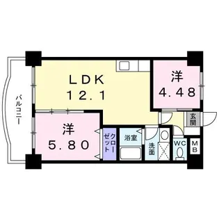 レポサール弥勒寺【3階】の間取り