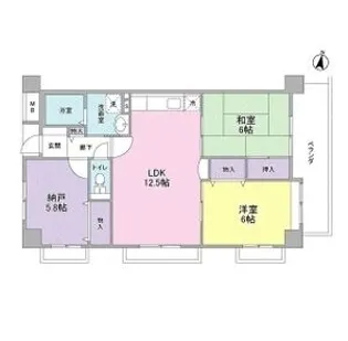 レジデンス鷹ヶ巣上新田【4階】の間取り