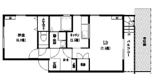 アミューズハイム【1階】の間取り