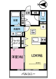 ソルテア日吉【1階】の間取り