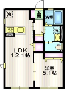 Harmony田園【1階】の間取り