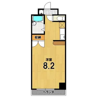 ルミエール橋政【4階】の間取り