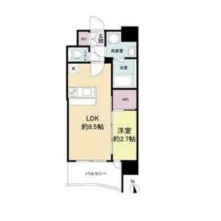 セレニテ福島プリエ【13階】の間取り