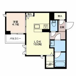 Ciel牛島本町【3階】の間取り