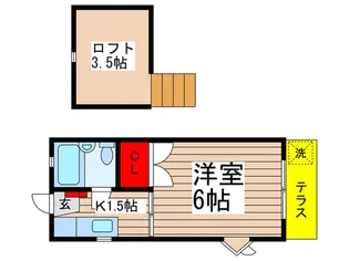 ジュネス.ユ-【1階】の間取り