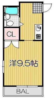エステートグリーン【1階】の間取り