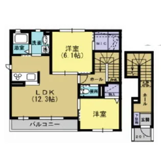 クリード江川II【2階】の間取り