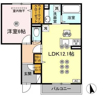 アルカンシェル【1階】の間取り