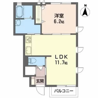 パディ・ヴィレッジ D【1階】の間取り