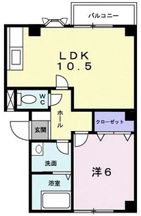 リバティーベルI【2階】の間取り