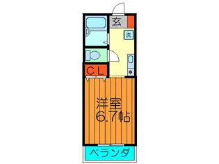 クレストプラザ【2階】の間取り