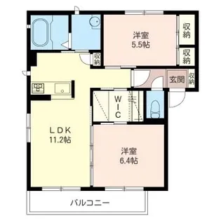 ルナ・デ・ミエール【3階】の間取り