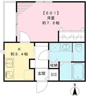 メゾン・ド・レーヴ【2階】の間取り