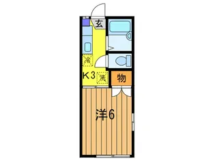 大森グリ-ンハウス【1階】の間取り