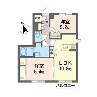 フィルゲートA【1階】の間取り