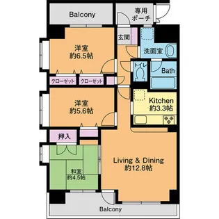 ロイヤルステージ本厚木I【12階】の間取り