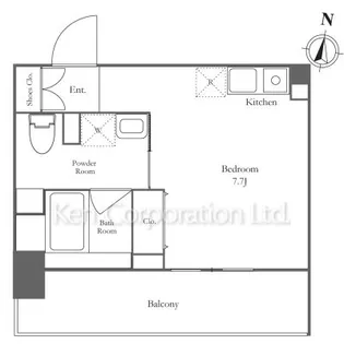 KN RESIDENCE TSURUMI【10階】の間取り