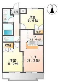 コンフォート【2階】の間取り