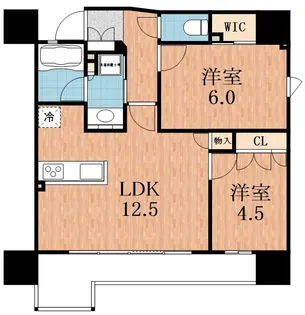 STANDZ四天王寺前夕陽丘【13階】の間取り
