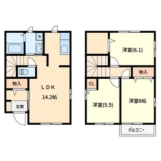 フェリーチェ Aの間取り